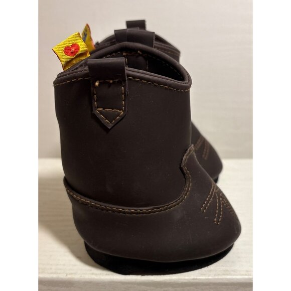 Build a Bear Faux Leather Cowboy Boots Embroidered Design Hook-And-Loop Closure - Picture 2 of 10
